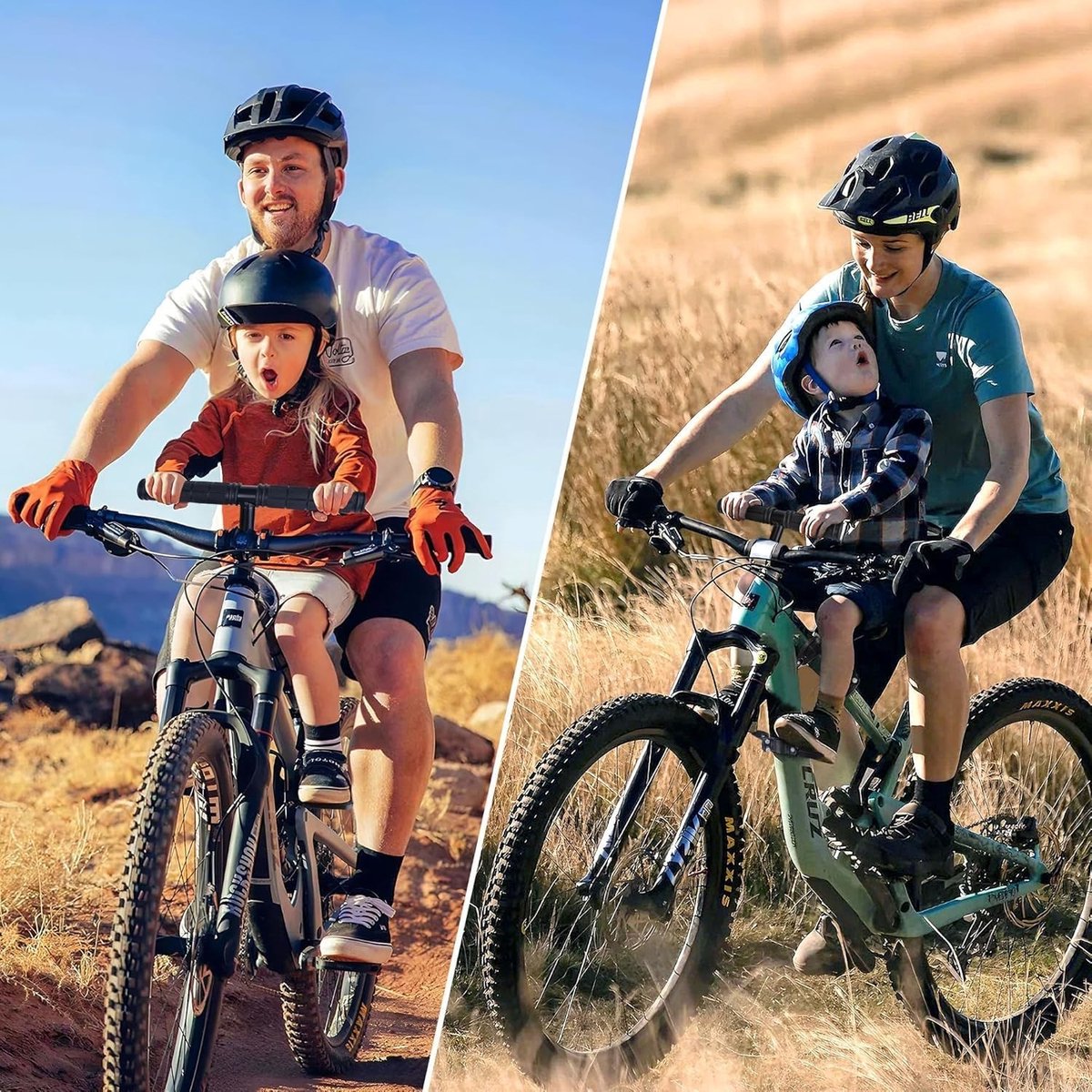 Fietszadel voor Mountainbike - Zwart - Voor Kinderen - Veilig en Comfortabel Kinderzitje vooraan