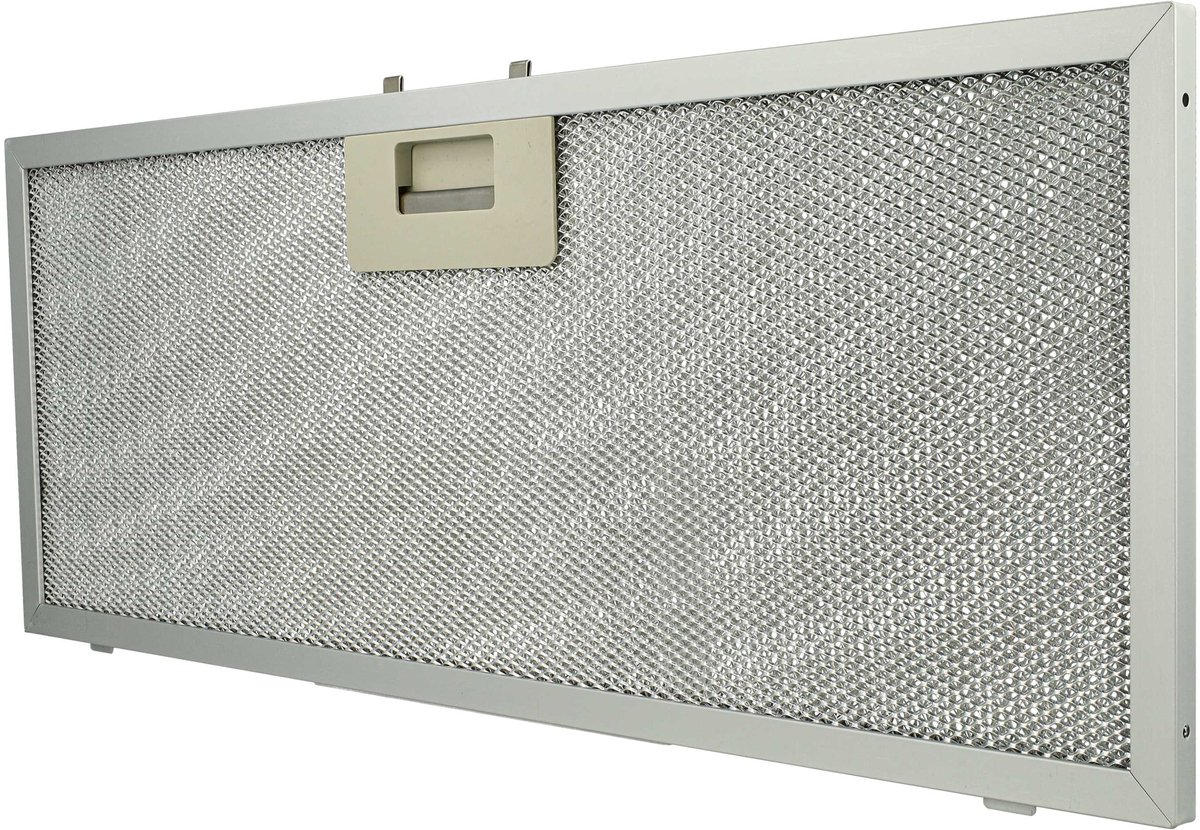 vhbw 2x metalen vetfilter, compatibel met Bauknecht DLHI 5360 857453401054, 5360 857453415050 afzuigkap – 45,9 x 17,7 x 0,85 cm, metaal