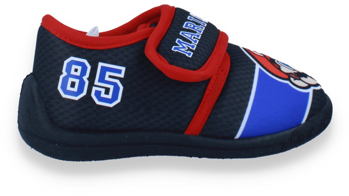 Mario Bross Jongens Pantoffel Zwart/rood | Maat: 31