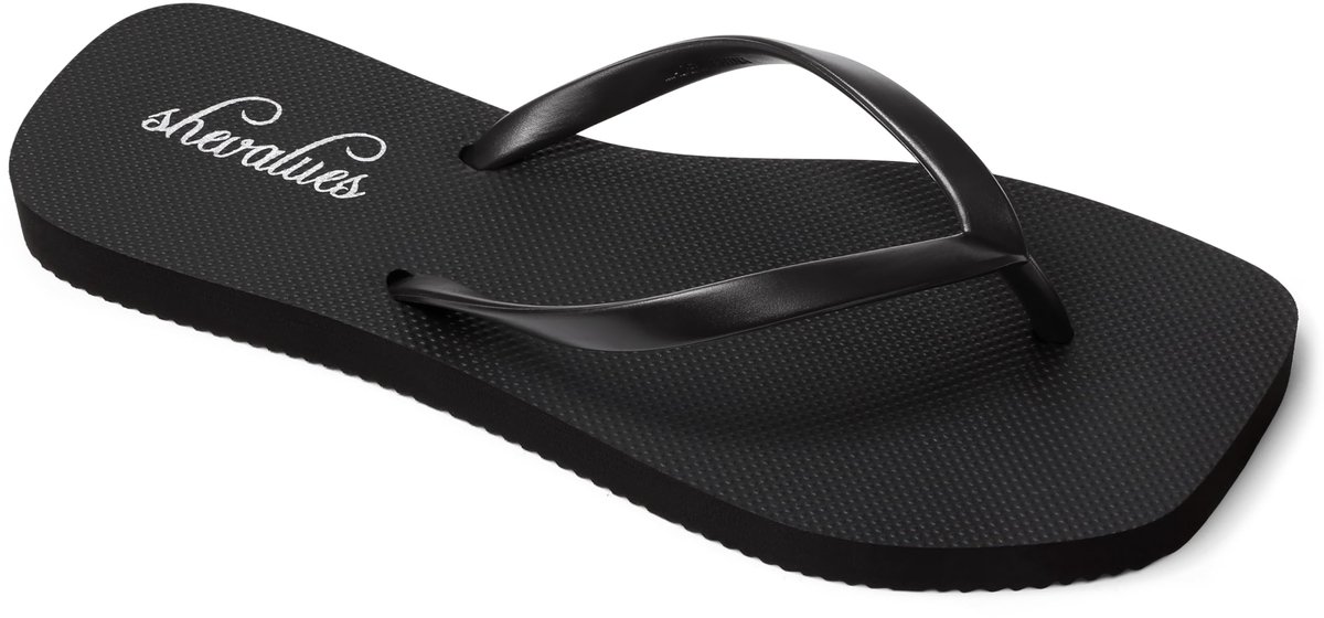 Olanly -Slim Slippers - Dames Slippers - Comfortable Slippers - 42 - Zwart