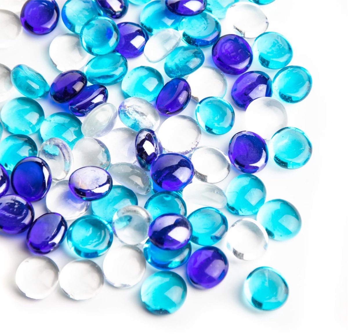 Solidchoice - 150 Mini Flat Glasstenen voor Decoratie