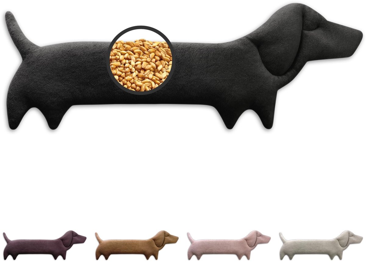 Solidchoice - Hondvormig Verwarmingskussen van 100% Biokatoen en Tarwe