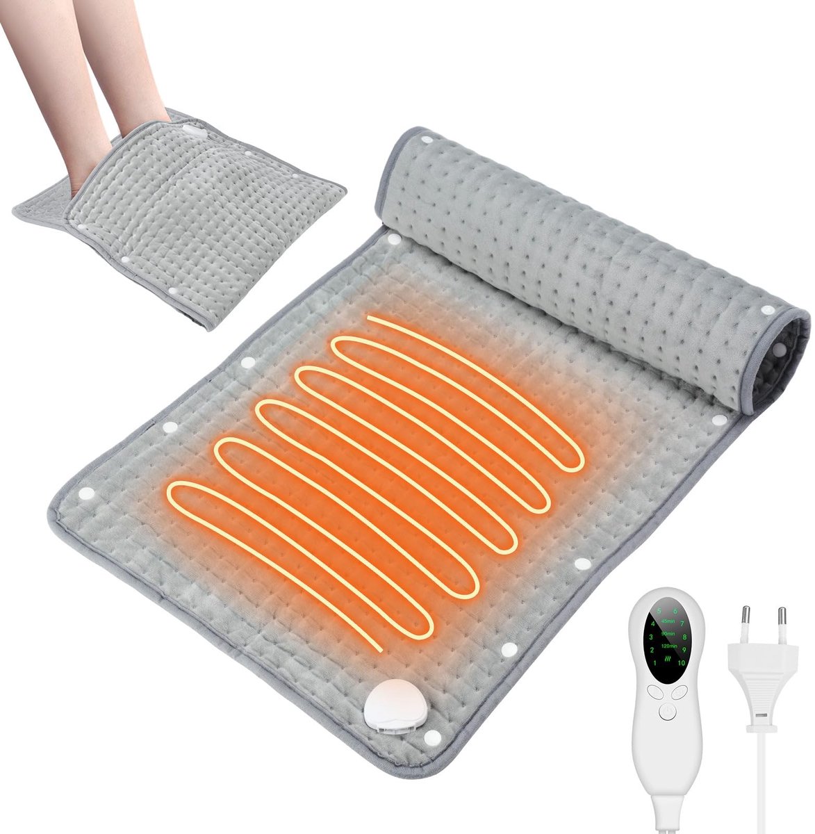 Solidchoice - Elektrische Warmtepad 2-in-1 met 10 Temperatuurinstellingen