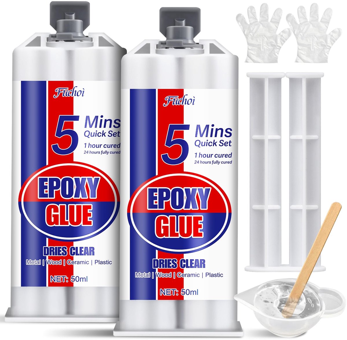 Solidchoice - 2K Epoxy Lijm 100ml - Sneldrogende Hechting voor Diverse Materialen
