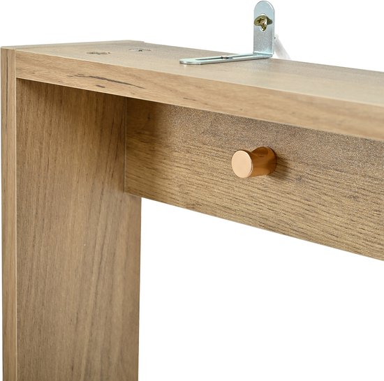 Moderne Schoenenkast Met Haken - 3 Klapbare Opbergvakken - Voor Hal En Gang - Houtkleur En Zwart - 75x24x180 Cm — afbeelding 4