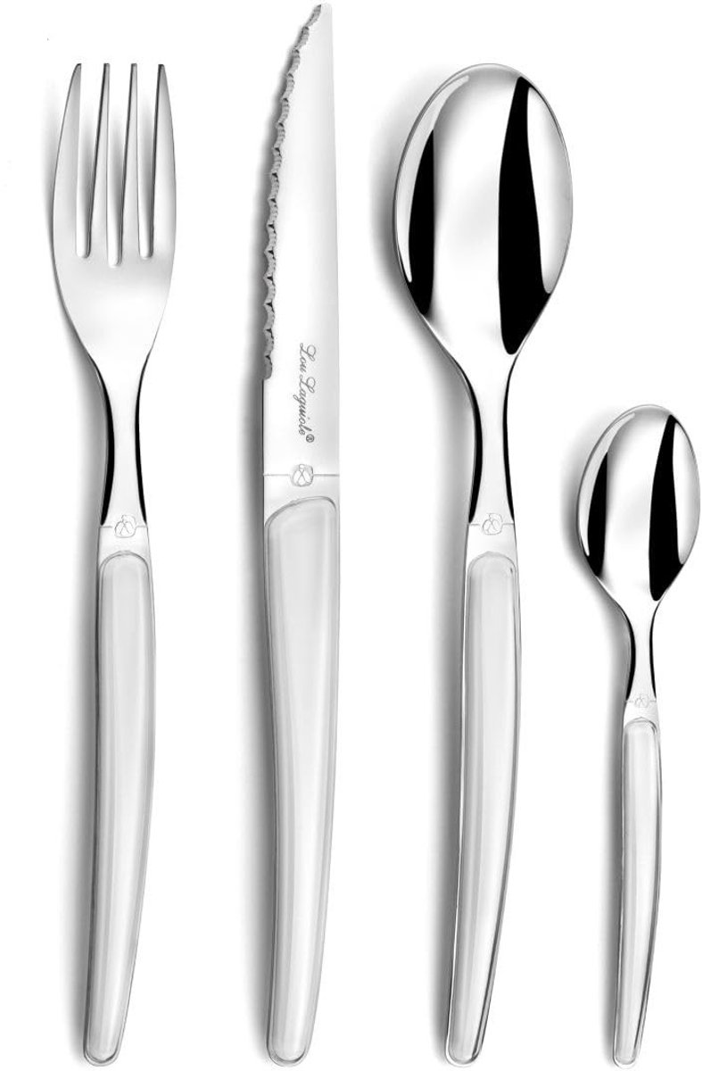 Solidchoice - 24-Delige Bestekset Montana voor 6 Personen met Witte Handgrepen