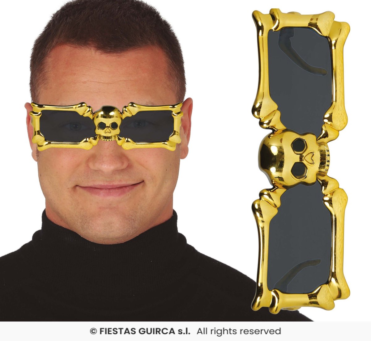 Gouden Skeletten Bril
