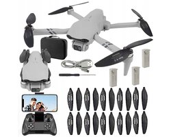 F10 Drone met Camera - Opvouwbare WiFi Drone - Dubbele 480P Camera - Optical Flow Hover - Headless Modus en One-Key Take-Off - 3x 1600mAh Accu - Voor Foto, Video en Recreatief Vliegen