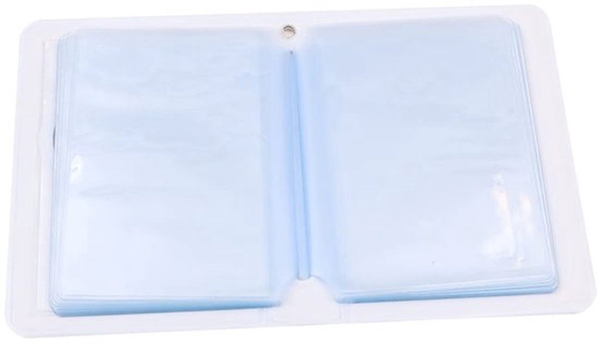 Fotoalbum Mini - 3 Inch Instap - Blauw met Wolken - Hoogwaardig PVC - 11x8x2.5 cm - Voor Foto's en Kaarten - Fotoboek