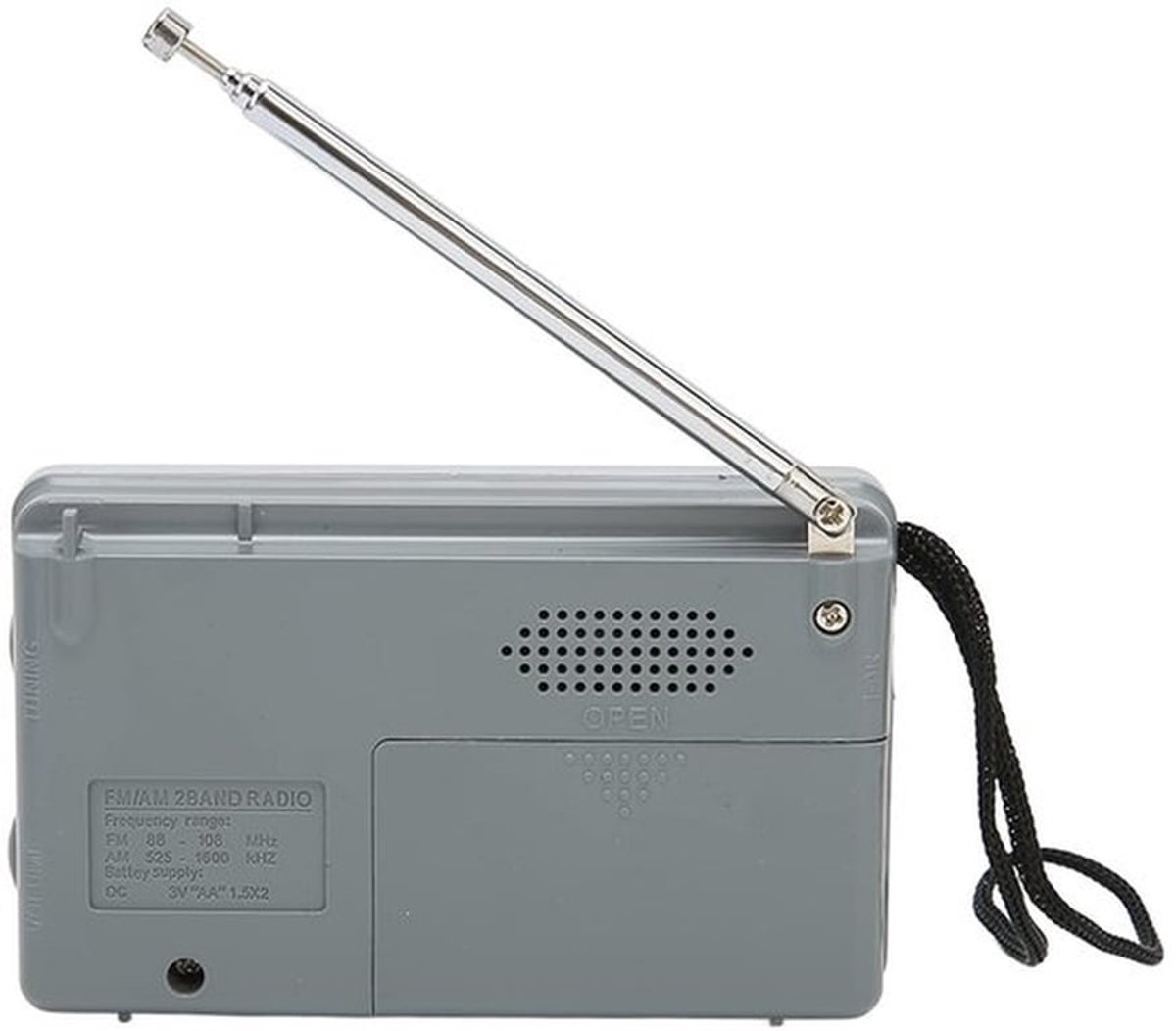 AM FM Radio met Langdurige Batterij - Draagbare Radio - Mini Radio - Verbeterde Ontvangst - Grote Luidspreker - Voor Buiten en Noodpakket