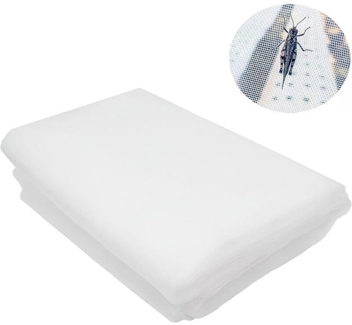 Tuininsectennet, 10 geschikt voorer x 2,5 geschikt voorer, insectennet geschikt voor de moestuin, fijnmazig insectennet, gebruikt ter bescherming van planten, bloemen, groenten en fruit.