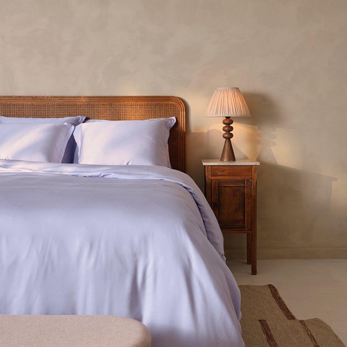 Coco & Cici - TENCEL Twill Dekbedovertrek Lavendel Blauw - 260x220 + 2 kussenslopen 60x70