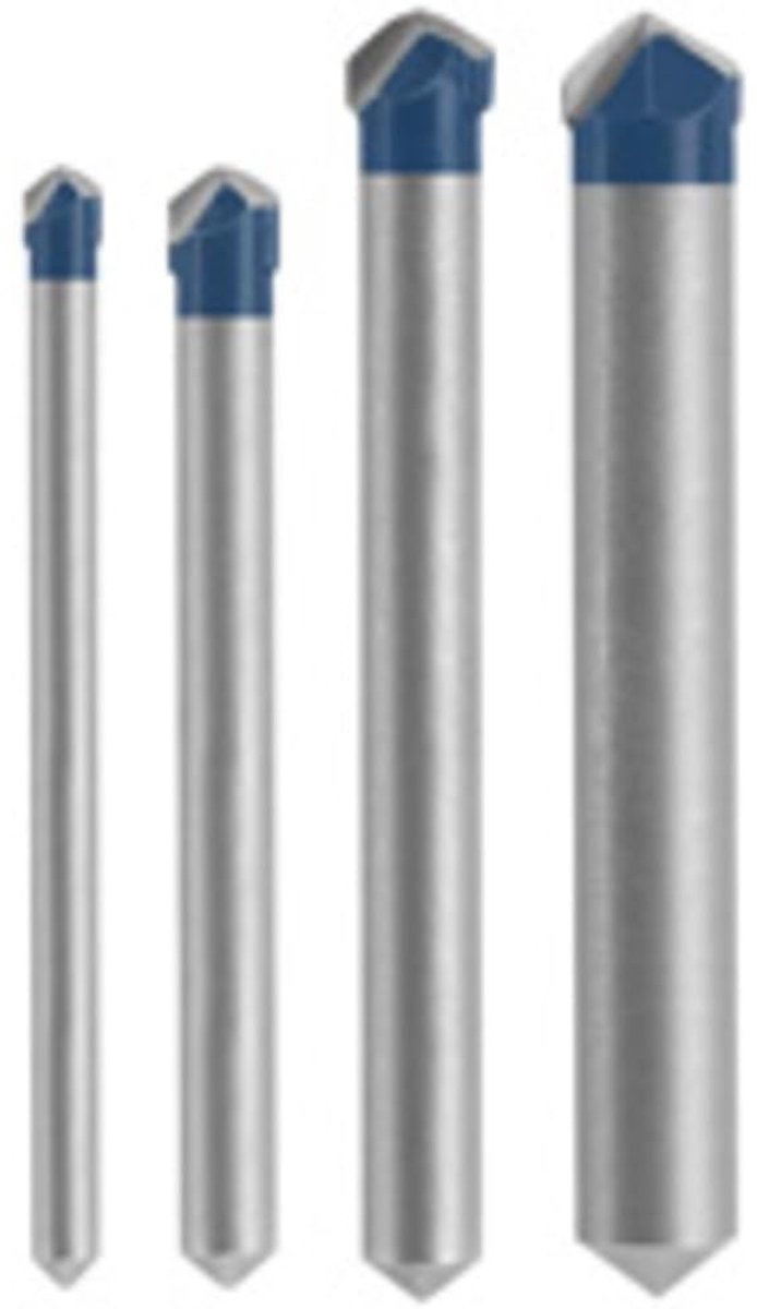 Solidchoice - Set van 4 Tegelboren voor Natuursteen en Keramiek