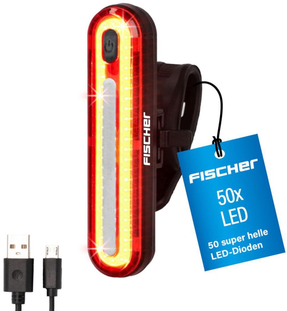 Solidchoice - LED Achterlicht voor Fiets met Oplaadbare Batterij