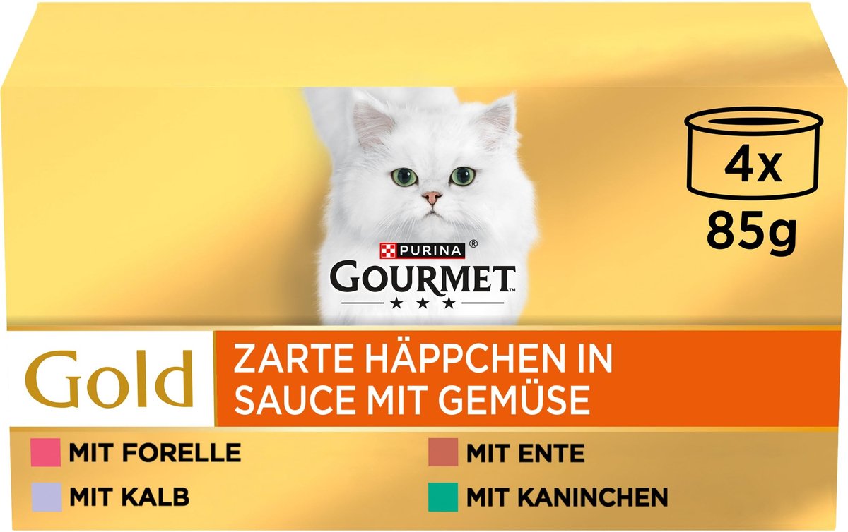 Solidchoice - Gold Delicate Snacks in Saus voor Katten, 12 x 85g