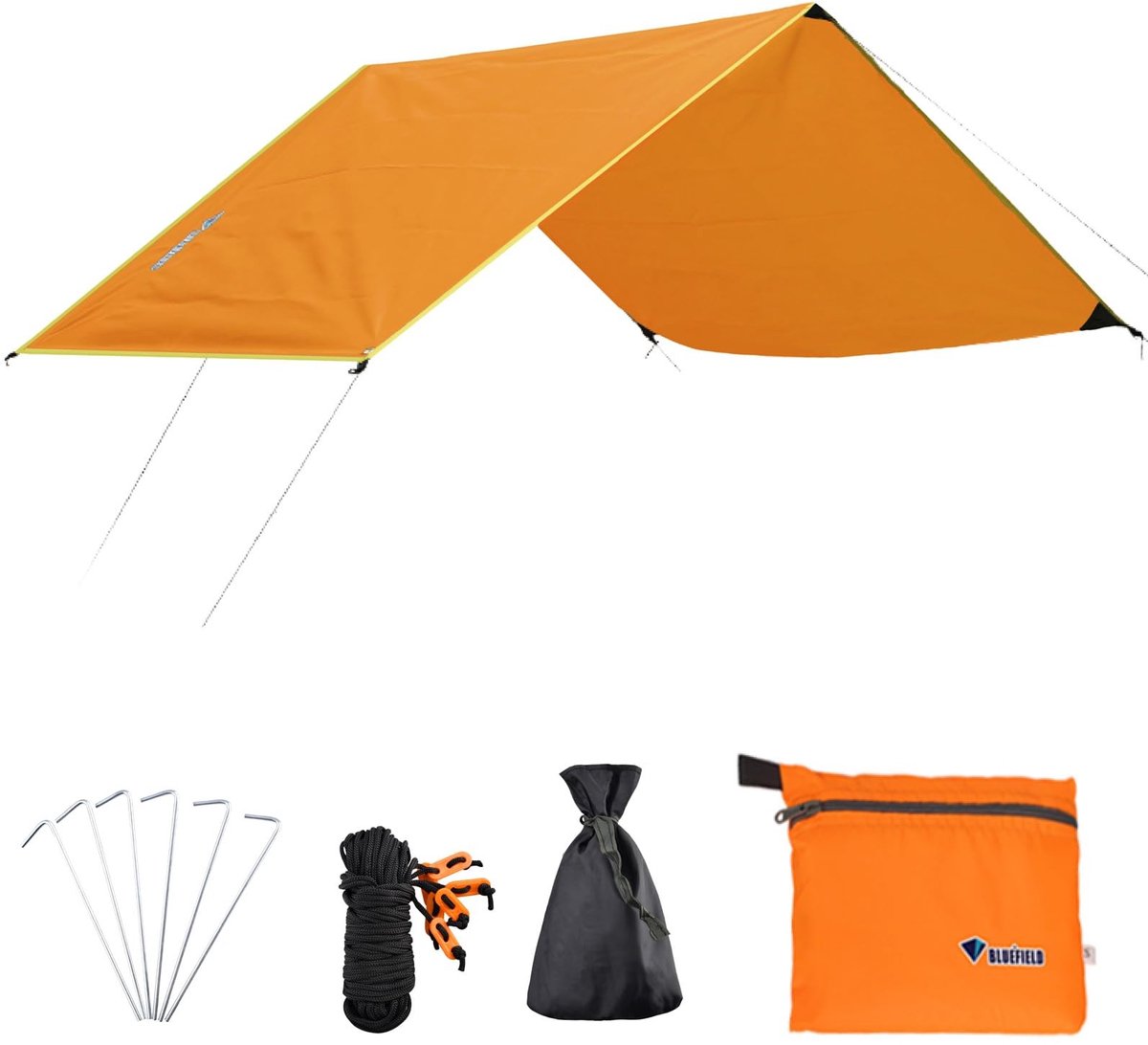 Solidchoice - Waterdichte Camping Tarp voor Bescherming tegen Regen en Zon