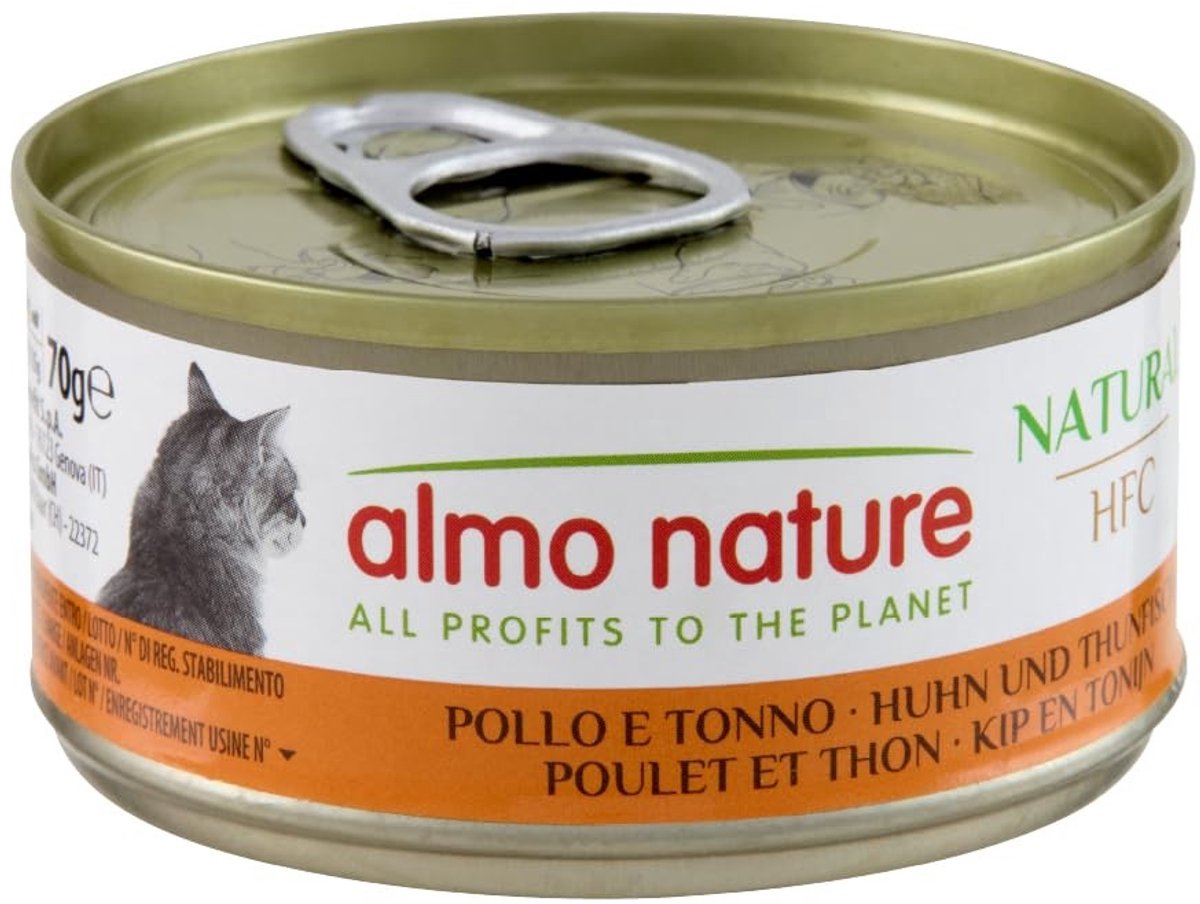 Solidchoice - Natuurlijke Kattenvoeding met Kip en Tonijn 24 x 70 g