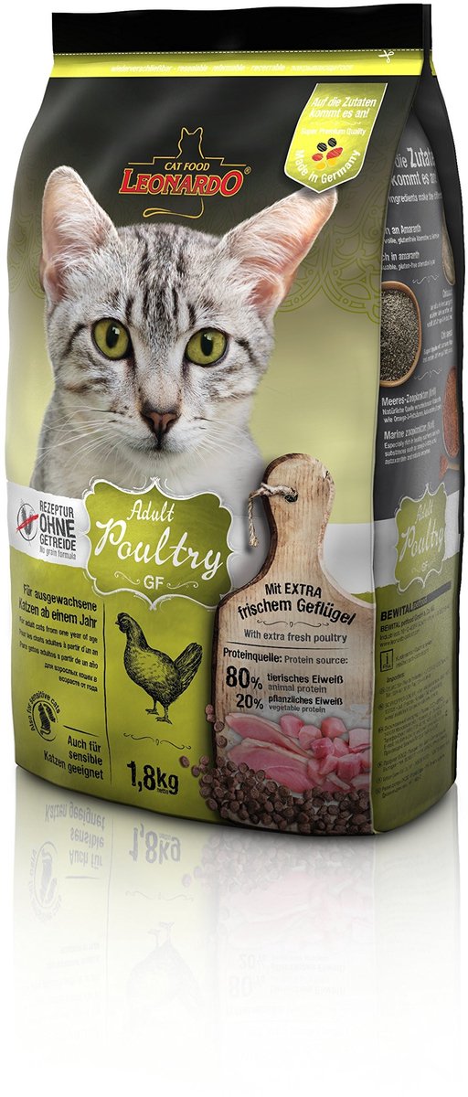Solidchoice - Graanvrije Droogvoeding voor Volwassen Katten met Gevogelte - 1.8 kg