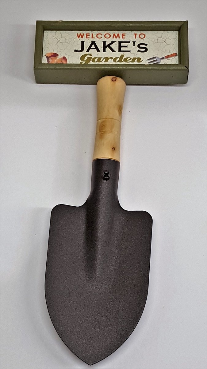 Solidchoice - Gepersonaliseerd Tuinschild met Hangende Schep