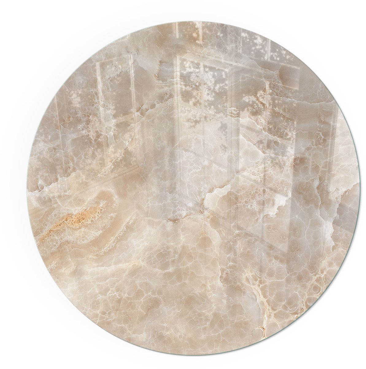 ArtPrintCavePlaat onder houtkachel - 90x90cm - Vloerplaat voor kachel - Kachel vloerplaat Beige - Vloerplaat openhaard