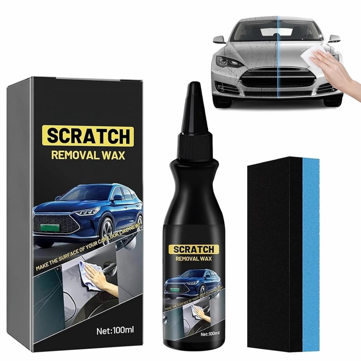 Solidchoice - Snelle Krassen Verwijderaar voor Auto 15 g Polijstpasta