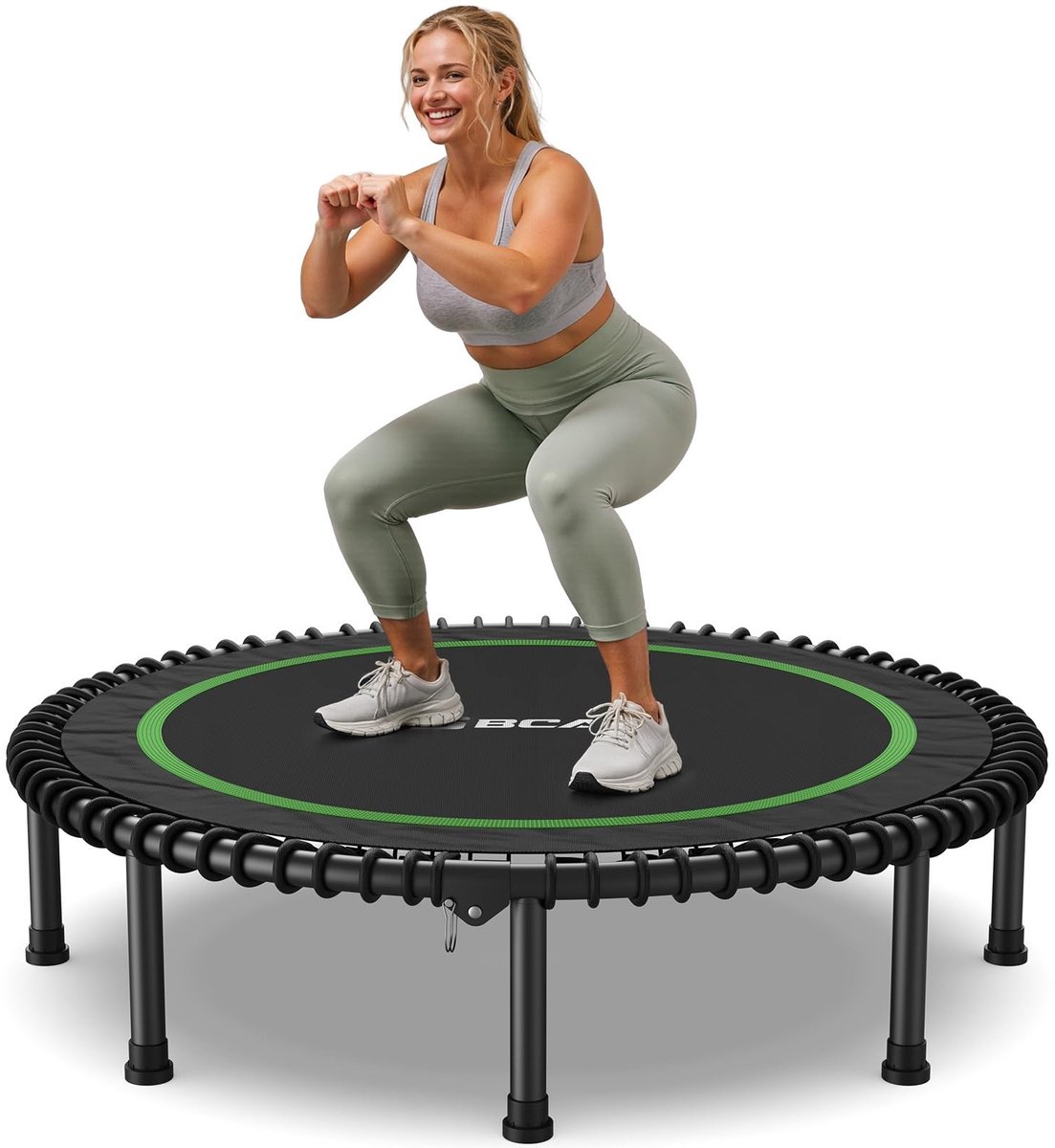 Solidchoice - Opvouwbare Mini-Trampoline Ø 102/122 cm voor Volwassenen tot 250 kg