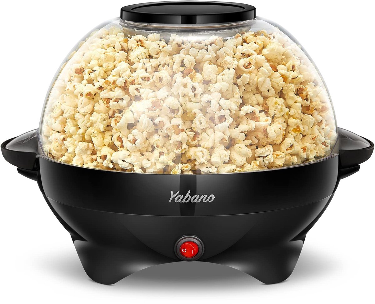 Solidchoice - Popcorn Machine 5L voor Thuisgebruik met Automatische Roerfunctie