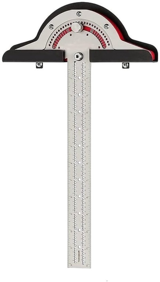Hoogwaardige 10 Inch Houtbewerkingsgereedschappen, Hoekmeter, RVS Liniaal en Meetinstrumenten voor Precisie en Nauwkeurigheid in Houtbewerking