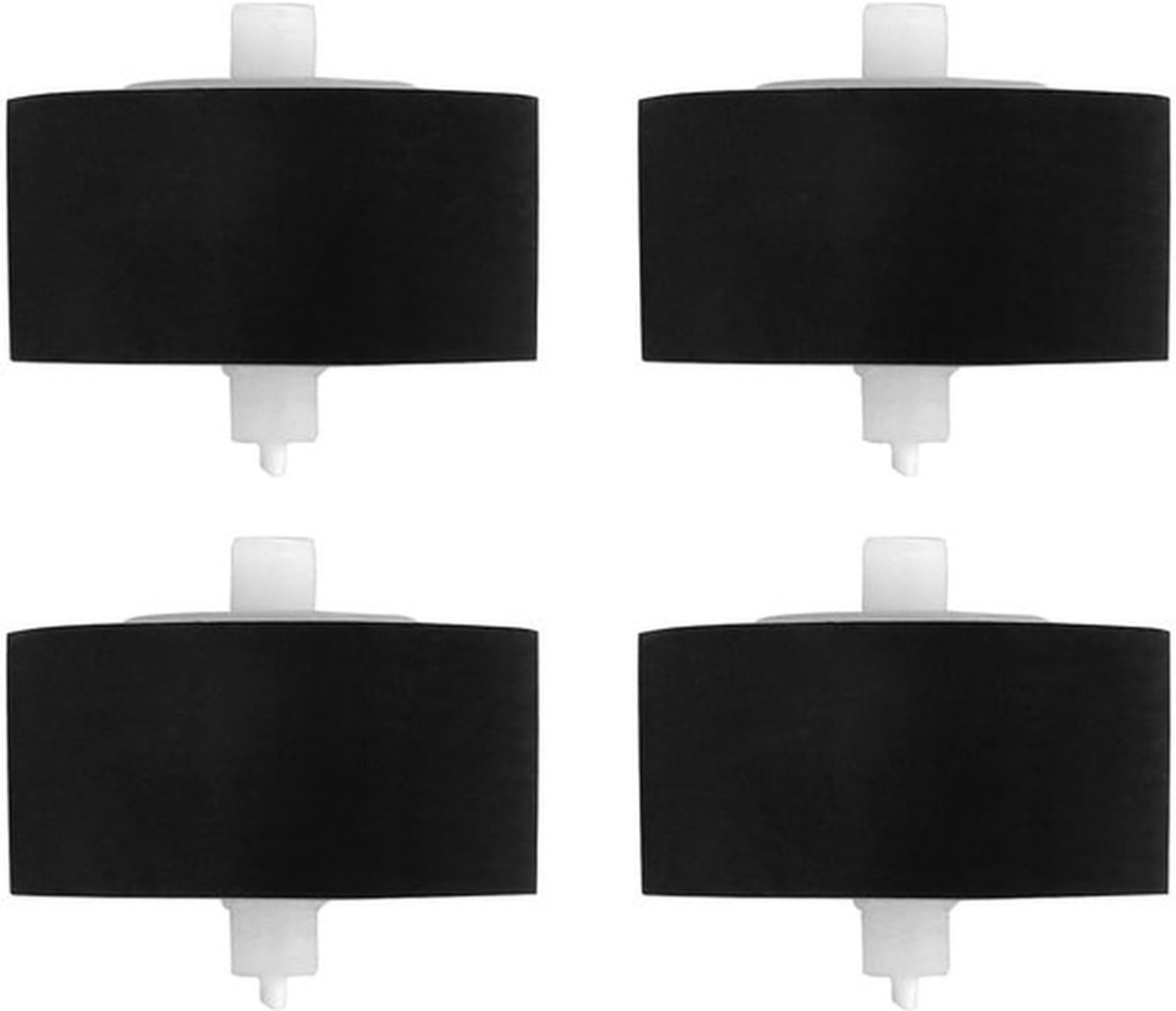 Set van 4 Rubber Knijpwielen voor Videorecorders