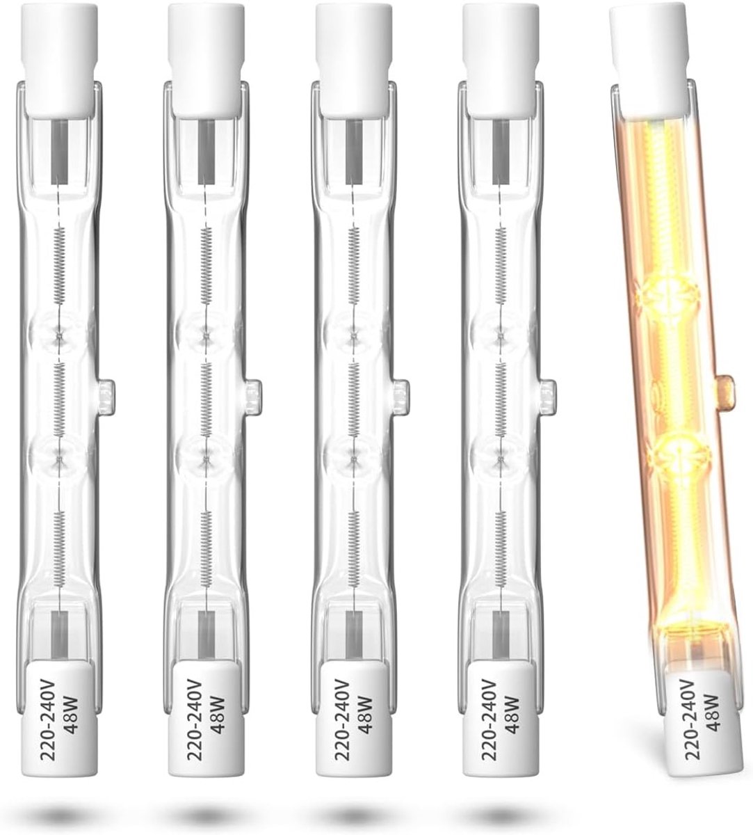 Halogeenlamp - Wit - 78 mm - Dimbare Halogeenbuis - Voor Werk en Veiligheid