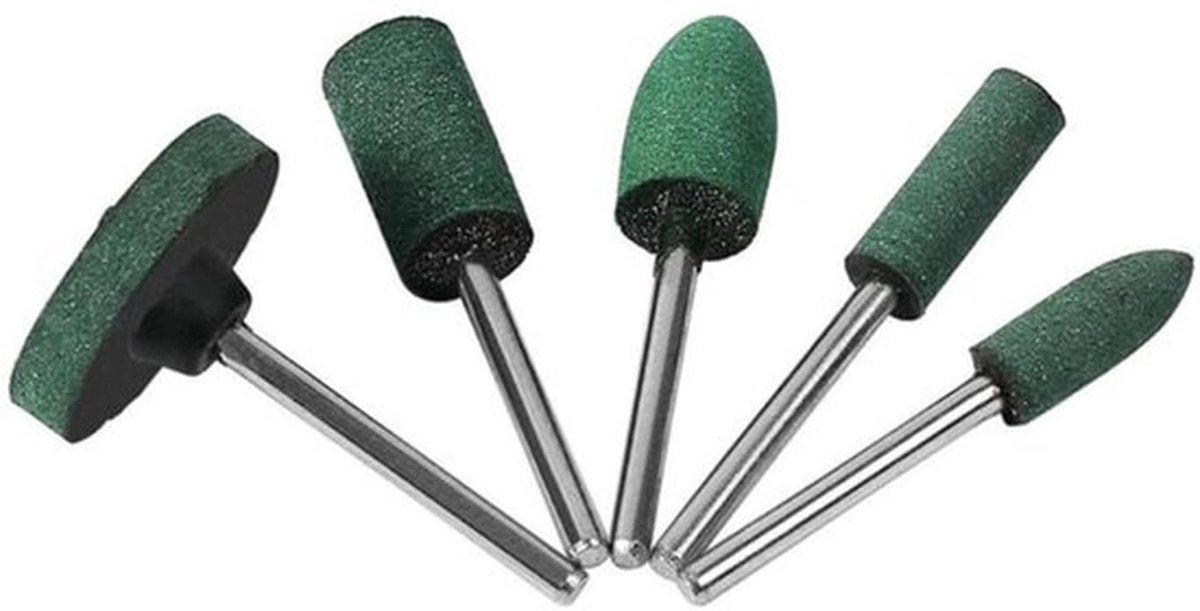 Polijstkop 10 Stuks - Rubber Polijstbramen - Cilindervorm - Multifunctionele Slijppolijstaccessoireset - Geschikt voor Metaal/Glas - Voor Fijn Schuren/Polijsten - Polijstschijf