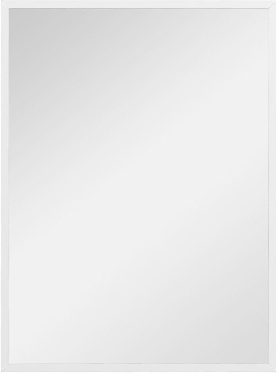 HOMCOM Wall Mirror-MDF, Glas-60L x 2B x 80H cm-Weiß