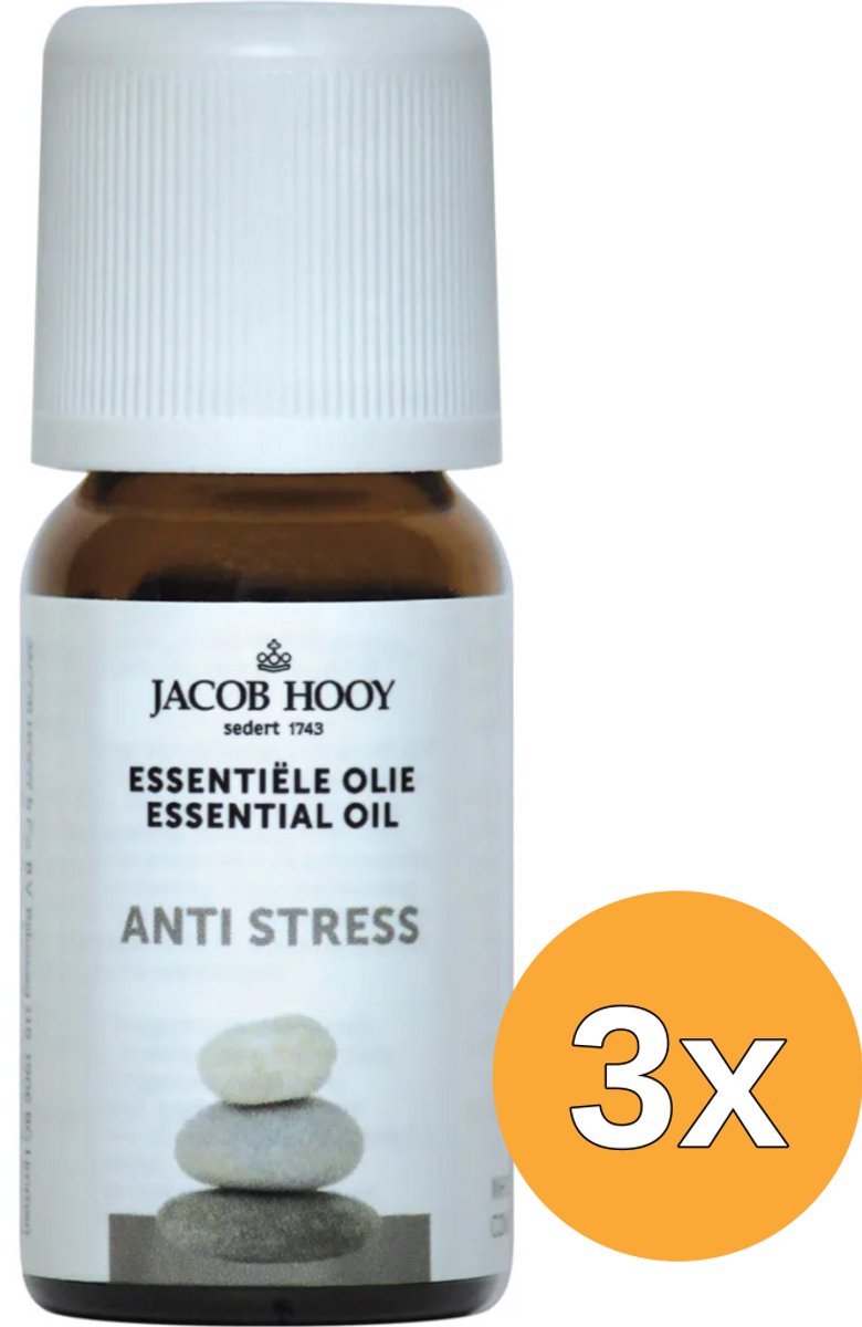 3x Jacob Hooy Anti stress olie (10 ml)