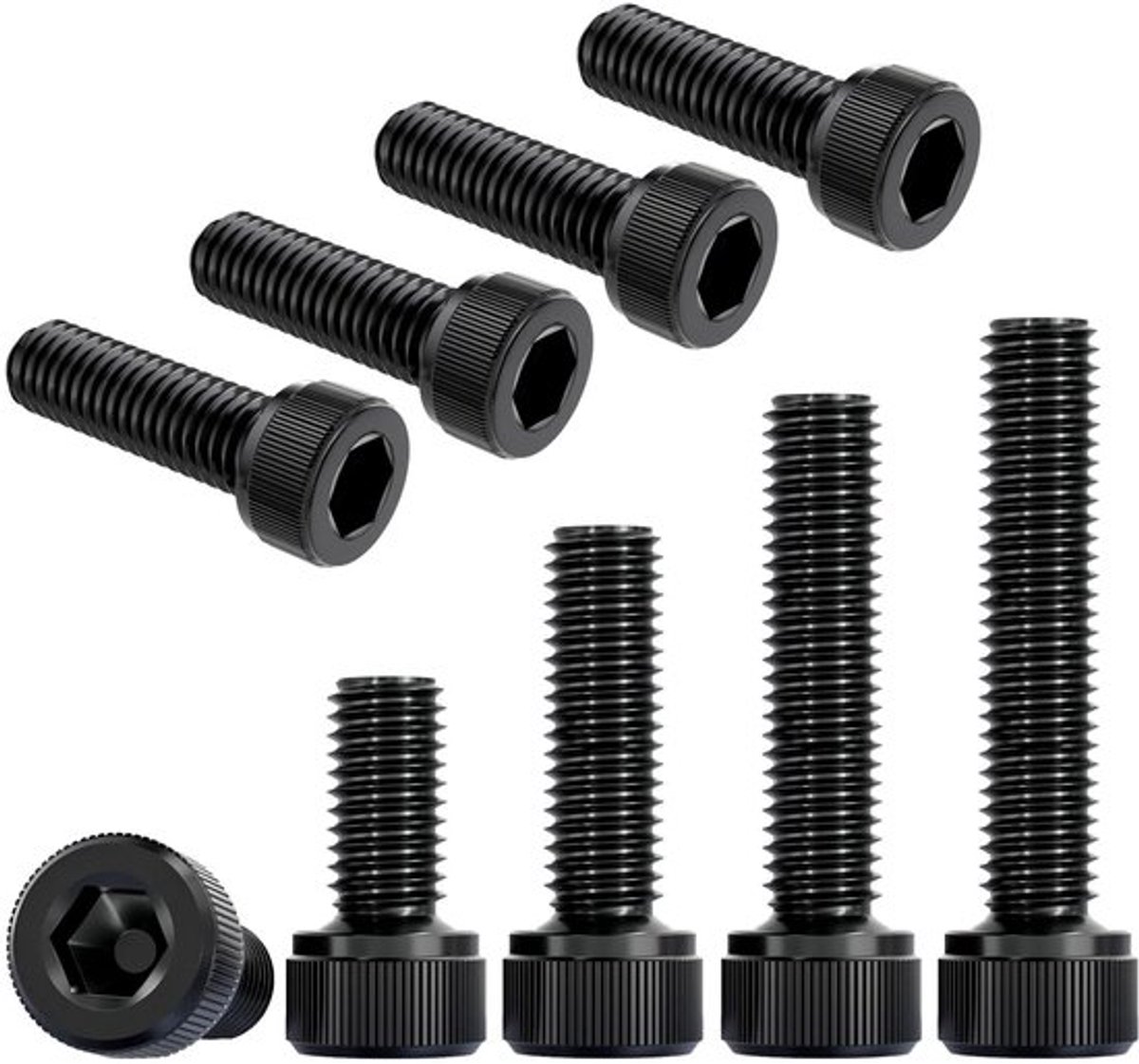 Cilinderbouten 20 Stuks - Binnenzeskant M3x19mm - Koolstofstaal - Bevestigingselementen - Hoge stijfheid - Corrosiebestendig - Schroeven