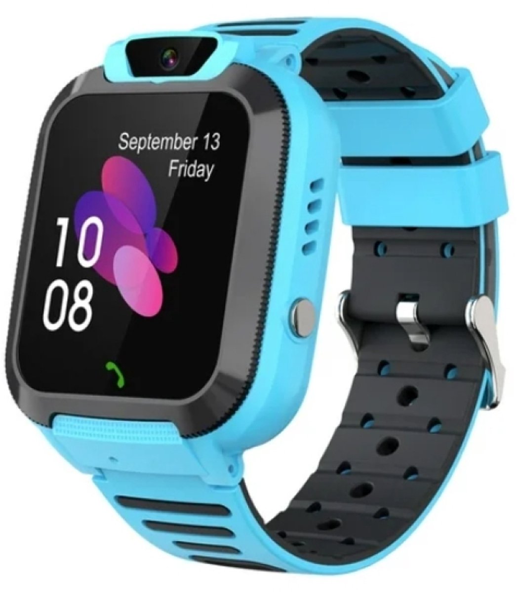 Smartwatch voor kinderen (jongens en meisjes van 3-12 jaar) met spelletjes, videocamera, microfoon, mediaspeler, belfunctie, 12-24-uursklok, zaklamp, rekenmachine en touchscreen - 