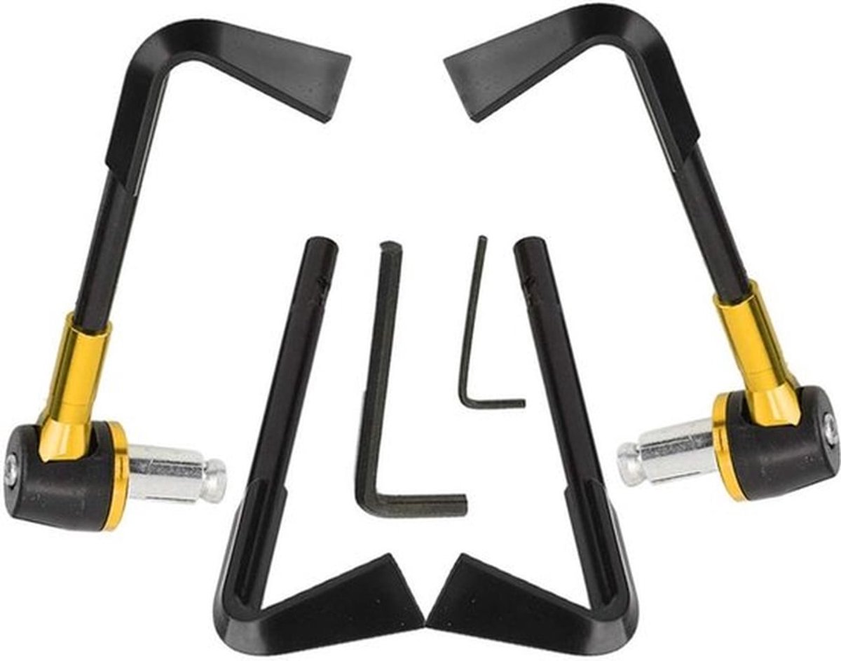 Handvatbeschermer Aluminium Legering - Motorrembeschermer - Stuurbeugelbeschermer - Verstelbaar - 2 Stuks - Lichtgewicht 215g - Motorcycle Protector