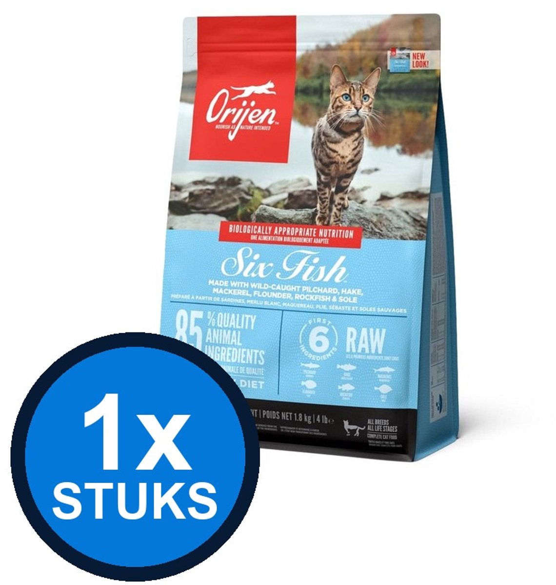 Orijen Cat whole prey 6 fish 1,8kg