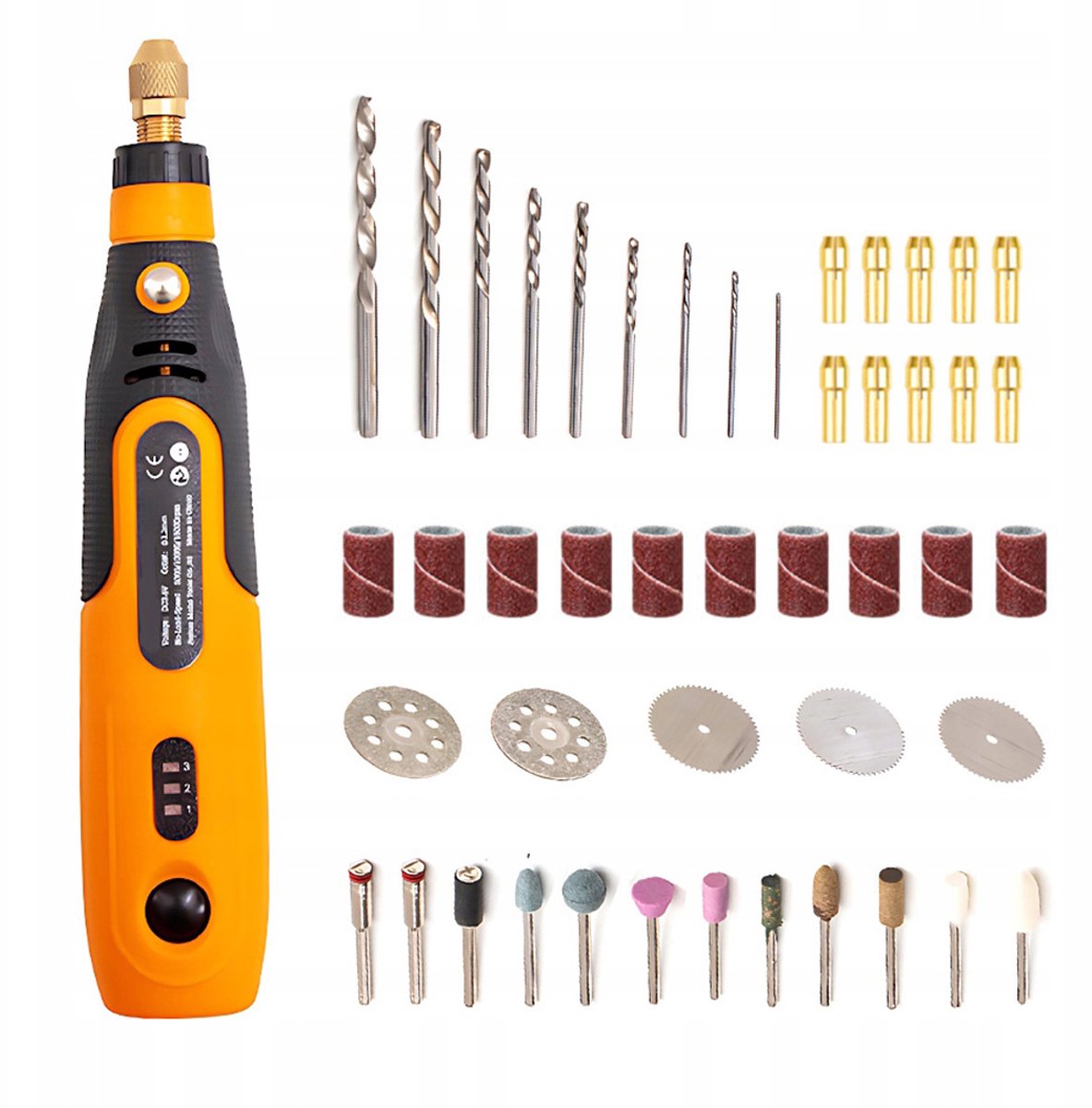 Dremel Multitool Set – 3,6V Elektrische Slijpmachine - Lithium-ion Nagelfrees - Type-C Polijstmachine - USB Oplaadbare Roterende Tool - Metaal - 46-delige Set
