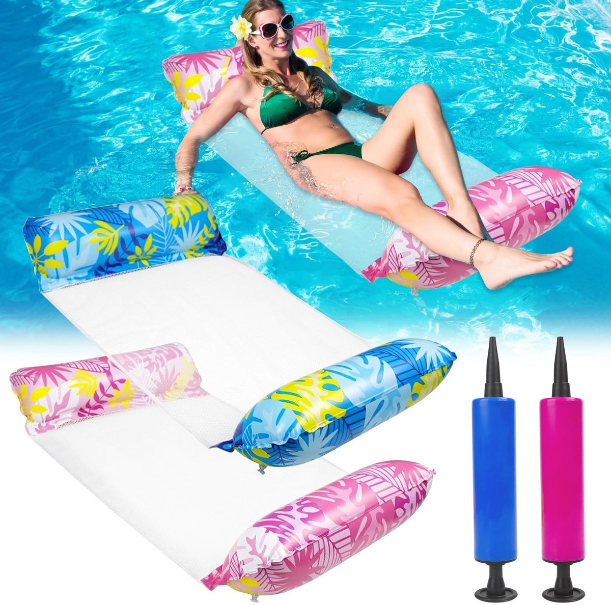 Solidchoice - 2 Stuks Water Hammock voor het Zwembad