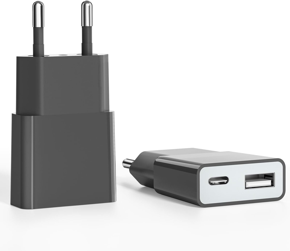 Solidchoice - USB Oplader met 2 Poorten en Slimme Oplaadfunctie