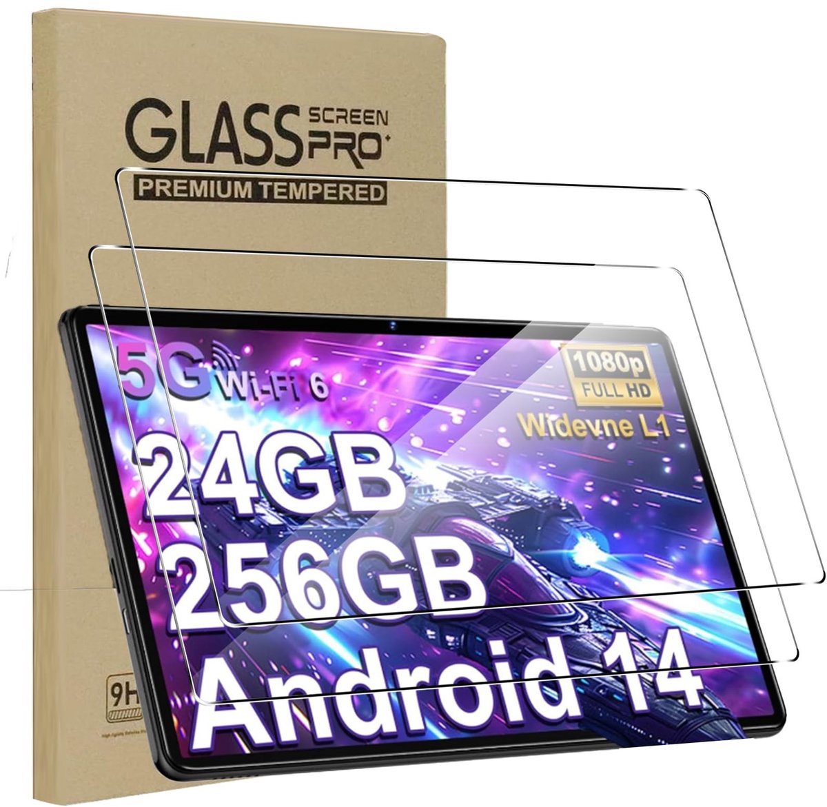 Solidchoice - Tempered Glass Screen Protector voor Tablets