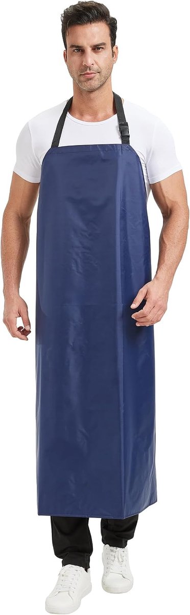 Waterdichte schort unisex - lange werk schort - verstelbare gesp - ideaal voor slagerij - ShopVlot