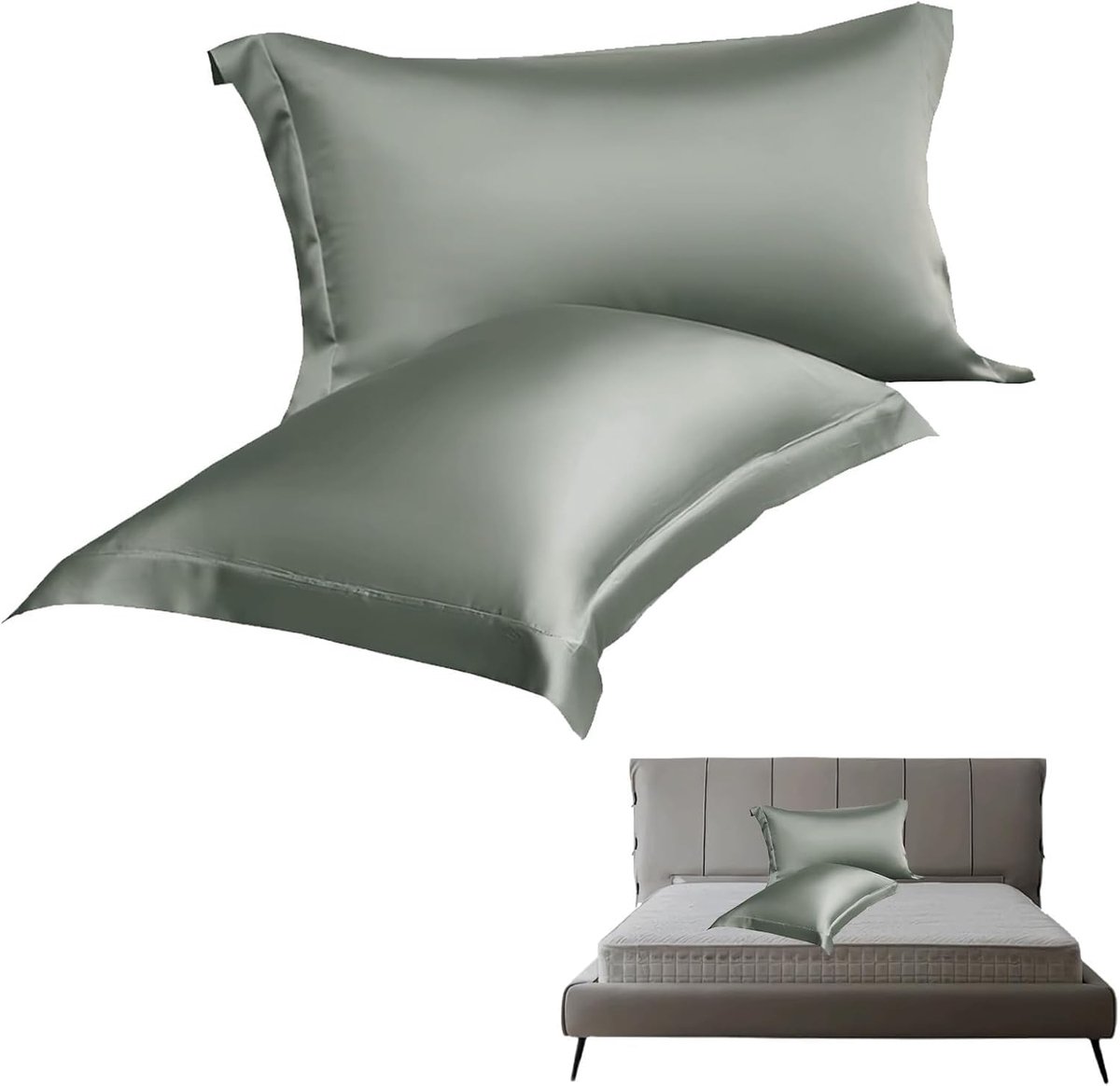 Sloop 50x80cm - Luxe hypoallergene stof - Anti-frizz envelopsluiting - Comfort voor huid en haar - ShopVlot