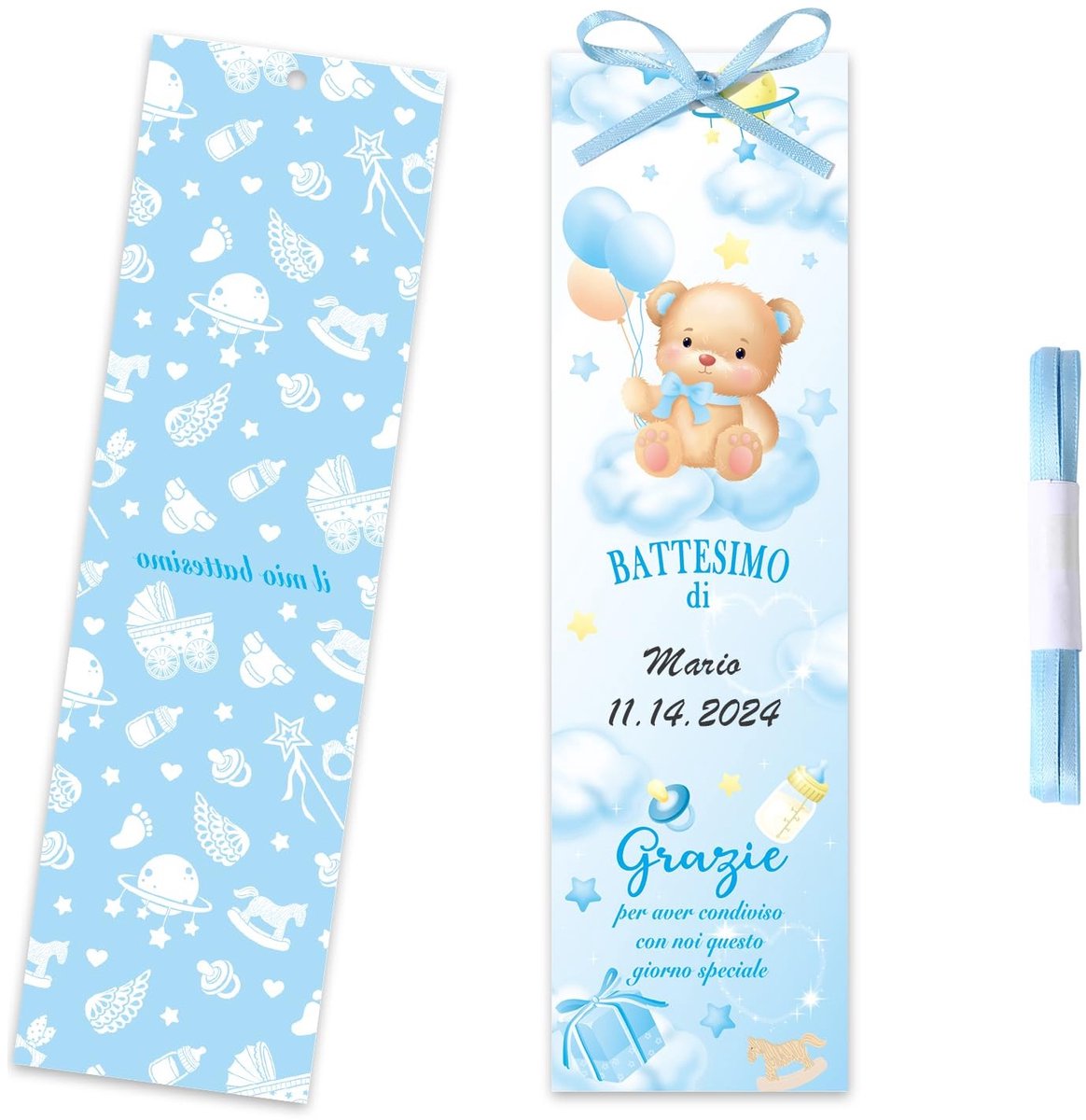 Solidchoice - Multipack Papieren Boekenleggers met Ribbons voor Kinderen