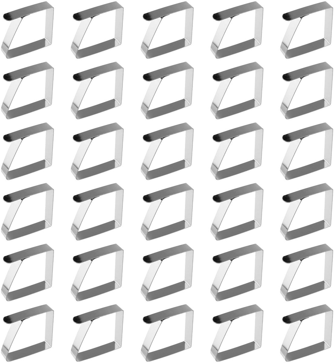 Solidchoice - 30 Stuks RVS Tafelklepclips voor Binnen en Buiten