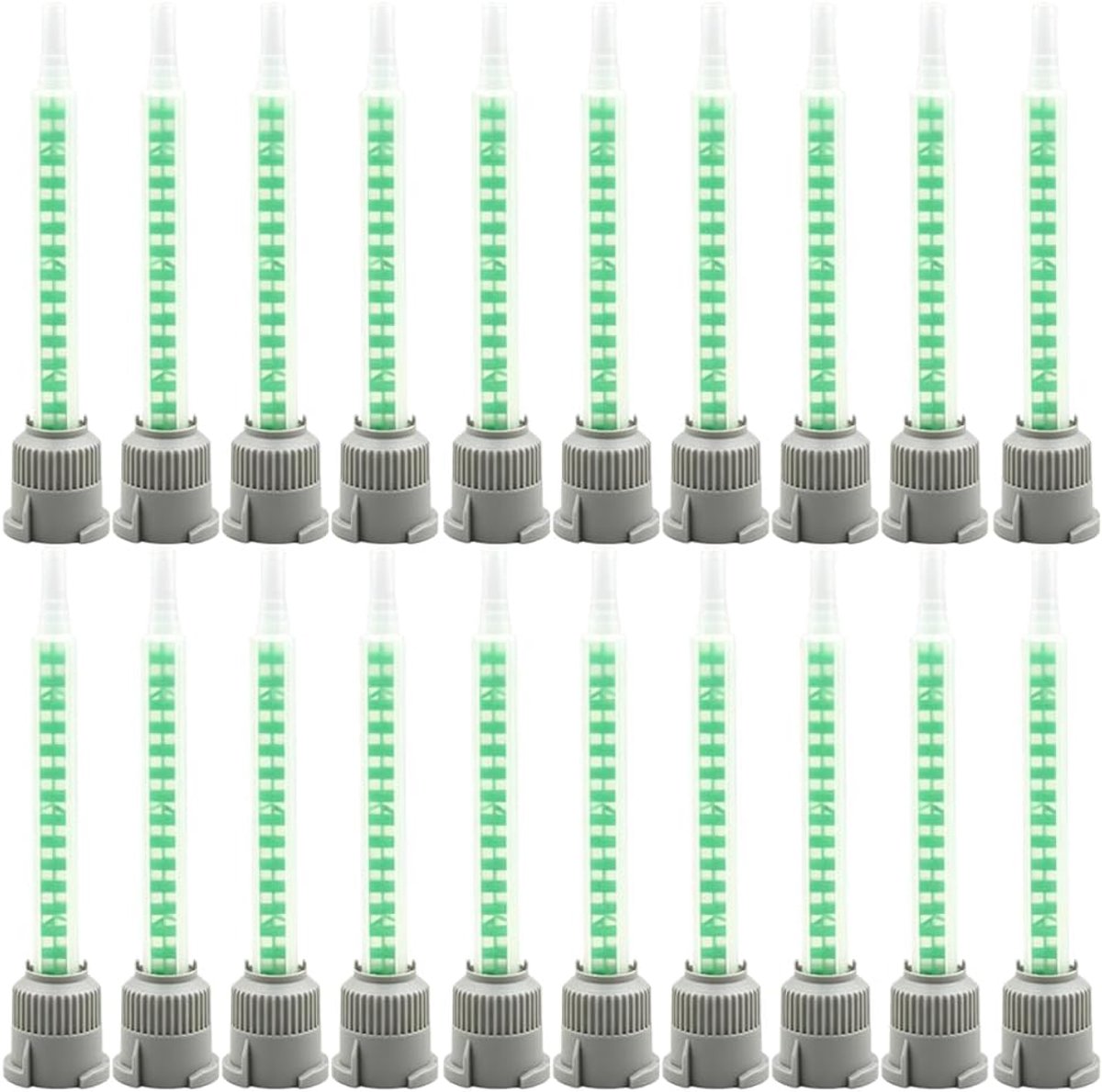 Statische mengsproeiers 1:1 - 20 stuks transparante mengbuizen - gelijkmatige menging - voor precieze dosering - ShopVlot
