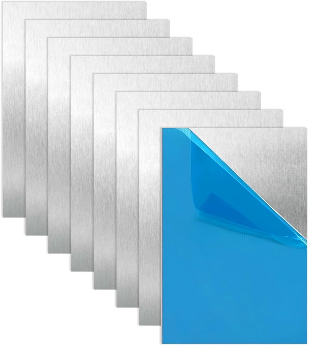 Solidchoice - Set van 8 Aluminium Plaatjes 30 x 20 cm voor Modelbouw en DIY