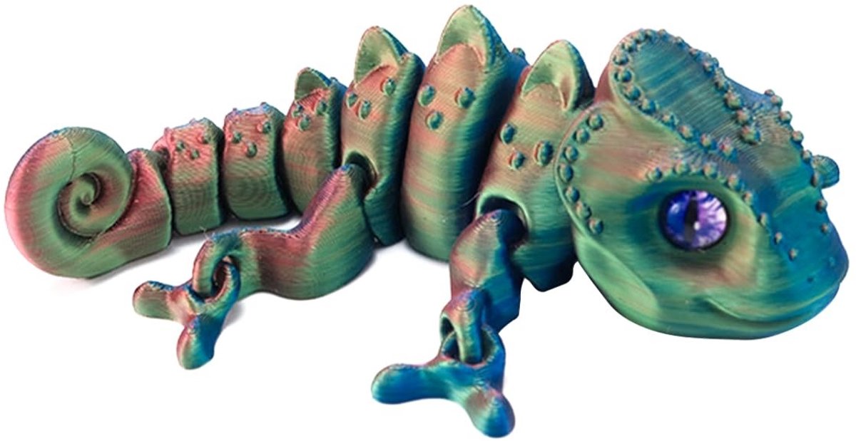 Solidchoice - 3D Chameleon Sculptuur 13 cm voor Decoratie