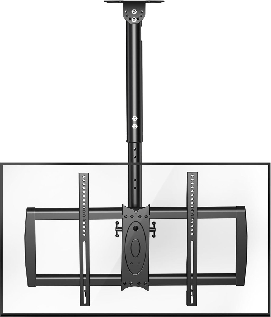 TV Beugel Plafond 37-75 Inch - Verstelbaar - Zwenk- en Kantelbaar - Ideaal voor Ruimtebesparing - ShopVlot