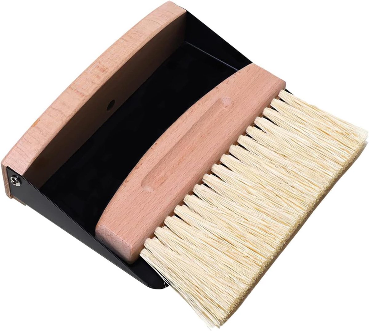Solidchoice - Houten en Metalen Tafelveger Set